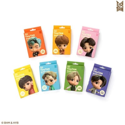 BTS (BangTan-jongens) TinyTAN Dynamite Wegwerpverband 7 leden volledige set 7box(70 st), Officieel, origineel, authentiek, K-POP, idool