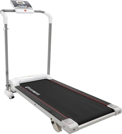 Elektrische Loopband - Opvouwbaar Fitnessapparaat - Thuis Sporten - App Integratie - 100x40cm Loopvlak - Grijs Wit Zwart