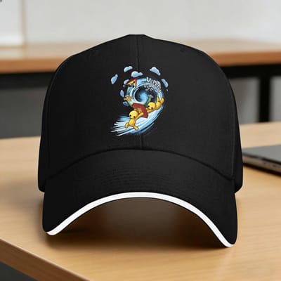 Casquette de Baseball Wobbly Life Élégante pour Hommes Femmes Chapeau Trucker Respirant Imprimé Sport Extérieur Casquettes de Baseball Cadeau d'Anniversaire One Size black