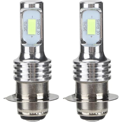 2 Stuks H6 PISD 80W 8000K LED Mistlamp Lamp IJsblauw 12 24V Universeel white