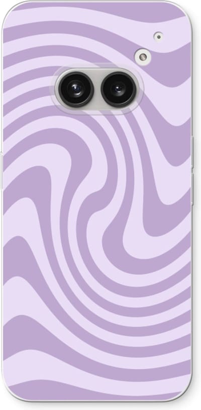 Case Company® - Hoesje geschikt voor Nothing Phone (2a) hoesje - Swirl Paars - Soft Cover Telefoonhoesje - Bescherming aan alle Kanten en Schermrand