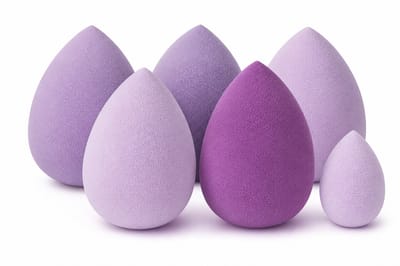 HEM Make-upsponsjes in Potje – 5-Delige Set – Paarse Beautyblenders – PU Latexvrij – Inclusief HEM Microvezeldoekje