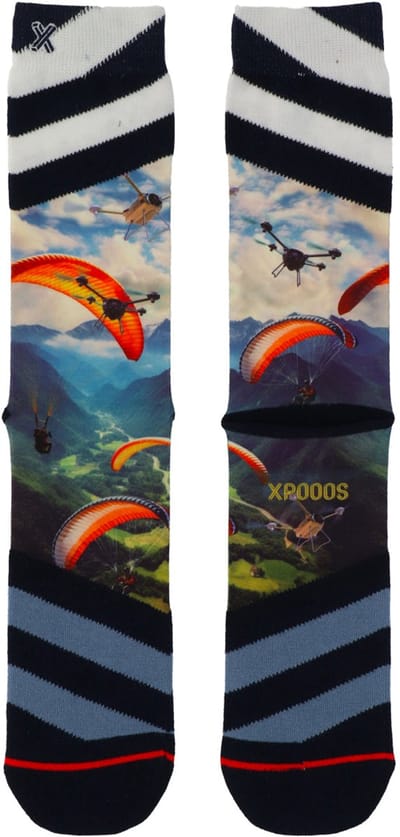 XPOOOS - Paradrone Heren Sokken - 1-Pack - Maat 39/42