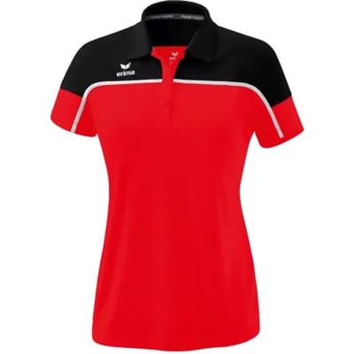 Erima Change Polo Dames - Wit / Zwart / Rood | Maat: 34
