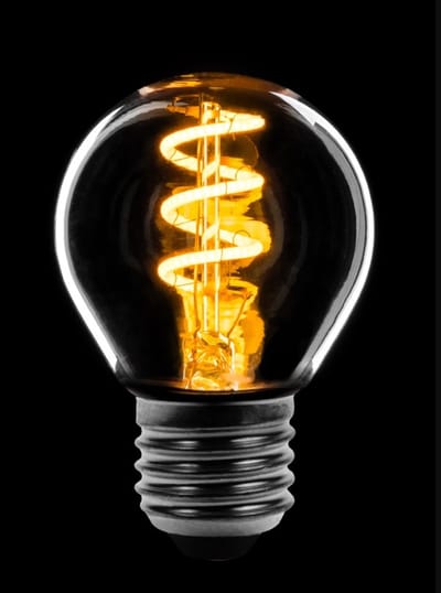 ETH Led spiraal filament kogel E27 4w dimbaar helder 2200K