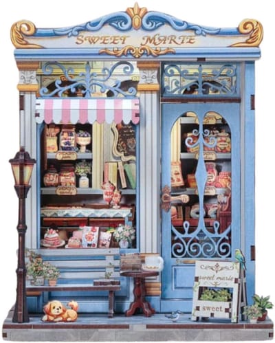 CuteBee Miniatuurhuisje - Modelbouw - Modelbouwpakket - 3D Houten Puzzel - DIY Bouwpakket Volwassenen - Constructiespeelgoed - Sweet Marie