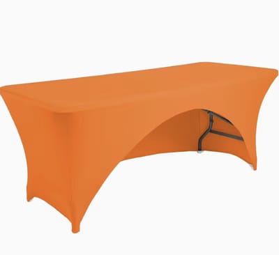 New Age Devi - Tafelhoes - Oranje - Tafelrok - Spandex hoes - Tafelversiering - Stretch - Geschikt voor 183/76CM