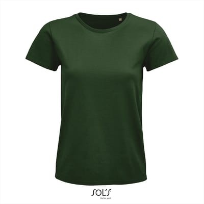 SOL'S - Pioneer T-Shirt dames - Donkergroen - 100% Biologisch Katoen - S