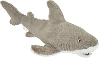 Pluche kleine knuffel zeedieren Witte Haai van 40 cm - Speelgoed beesten /vissen - Leuk als cadeau voor een kind