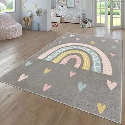 Regenboog Groot Tapijt voor Woonkamer Baby Kruiptapijten Kunst Fotografie Requisieten Meisjes Slaapkamer Decor Vloermat Kinder Speeltapijten 40X60CM