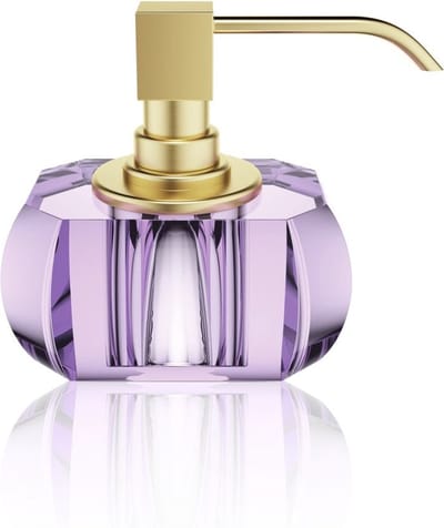 Zeepdispenser - KR SSP, violet/mat goud.