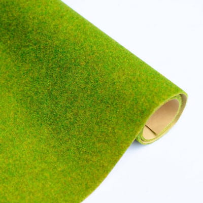 Model Gazon - Kunstgras Mat - Modelbouw Landschap - Hoge Simulatie Nylon - 40 x 90 cm - Grasgroen