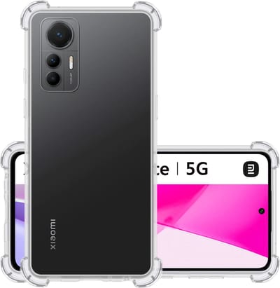 Hoesje - Geschikt voor Xiaomi 12 Lite - Sterk & Shockproof - Siliconen Case - Back Cover - Telefoon Hoes Shock Proof - Transparant