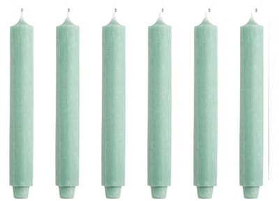 Cactula | Dinerkaarsen - XL Dikke kaarsen - Jade - 30 x 3,2 - 6 stuks - 20 Branduren
