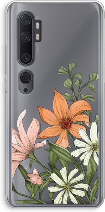 Case Company® - Hoesje geschikt voor Xiaomi Mi Note 10 Pro hoesje - Floral bouquet - Soft Cover Telefoonhoesje - Bescherming aan alle Kanten en Schermrand