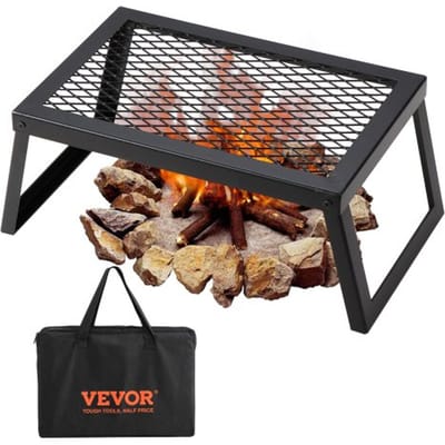 VEVOR BBQ Gills Houtskoolgrill Opvouwbare grill 458 x 305 x 205 mm, Tafelgrill Draagbare reisgrill Draagvermogen 6 kg, Opvouwbare picknickgrill voor buiten, Campinggrill Zwart 300 ℃, voor terras, camping, feest