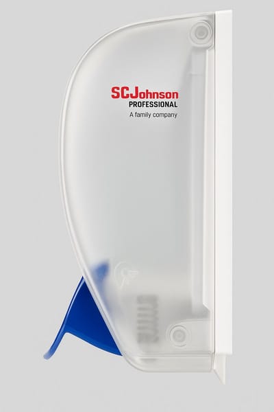 DEB 1 L Handzeepdispenser – Geschikt voor 1 L Navullingen – Wit – Handbediening