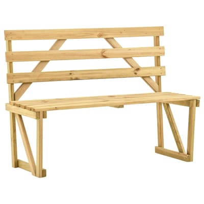 vidaXL - Tuinbank - 120 - cm - geïmpregneerd - grenenhout
