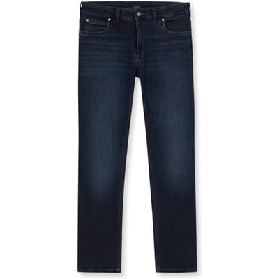 OLYMP Five Pocket, Modern Fit, Marineblauw