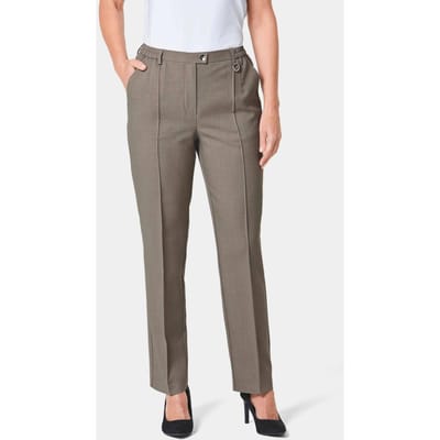 Broek comfort model met SilverFresh-bewerking - beige - Gr. 38 van Goldner Fashion