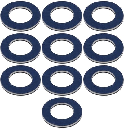 Dailygoods- Olieafvoerplug 10 Stuks - Aluminium Pakkingen - Binnendiameter 12mm - Buitendiameter 21mm - Dikte 1,8mm - Onderdeelnummer 90430-12031 - Oliepakkingen