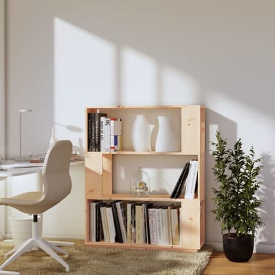 vidaXL - Boekenkast/kamerscherm - 80x25x101 - cm - massief - grenenhout