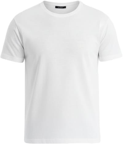OMBRE T-shirt - Regular Fit - Katoen - Korte Mouw Wit XXL