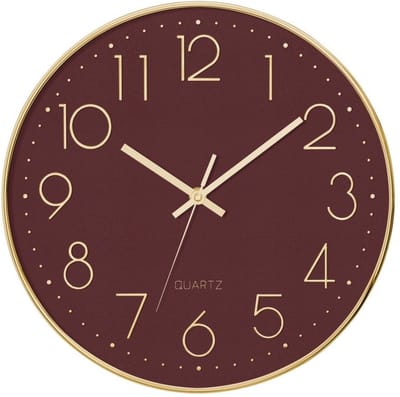 Wandklok met stil mechanisme Ø 30 cm