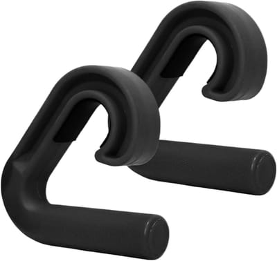 Optrekstangen Handgrepen - Fitness Grepen - Lichaamsgewichtsoefeningen - Neutrale Greeppositie - 13.3 x 13.3 cm - Zwart