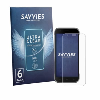 Savvies - Screenprotector voor Bluebird S10 - Folie Beschermfolie transparant 6 Stuks