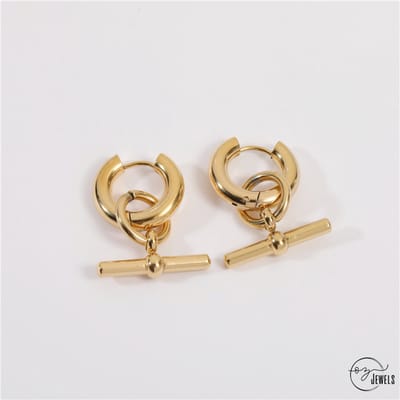 OZ Jewels – Designer Oorknopjes – Verguld – Elegant – Vrouwen