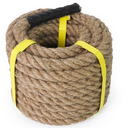 Dailygoods- Jute Touw 25mm - Natuurlijk Koord - Tuin Decoratie - DIY Projecten - Touwtrekken - Rustieke Uitstraling - 30 Meter