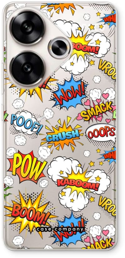 Case Company® - Hoesje geschikt voor Xiaomi Poco F6 hoesje - Pow Smack - Soft Cover Telefoonhoesje - Bescherming aan alle Kanten en Schermrand