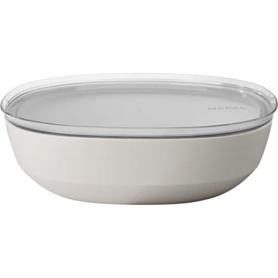 Mepal Serveerschaal Silueta 4.0 l met deksel - Nordic white - campingservies - buitenservies