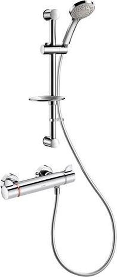 Delabie Doucheset + Therm. Mengkraan Securitouch H9741S Stand. S-Kop