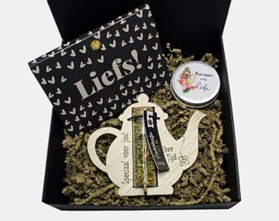 Minibox 'Een opkikkertje speciaal voor jou' - cadeau beterschap - cadeau opkikker - cadeau liefs