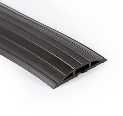Rubbermagazijn - Kabelgoot - Zwart - Lengte = 9 meter - BxH=64x11mm - Kabelbeschermer - Veilige verwerking van kabels - Kabelgoot