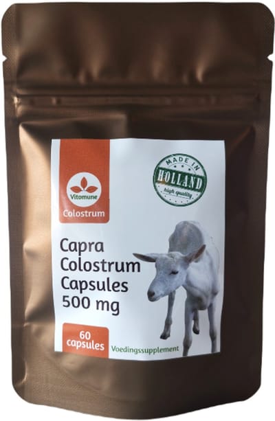 Geiten colostrum capsules 60 capsules - Nederlandse geiten biest gevriesdroogd