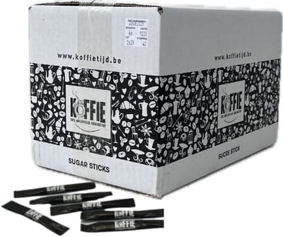 Suikersticks 1000 x 4gr Koffietijd