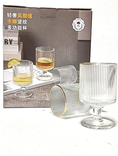 Whisky glas Cognacglas Set van 6 Cognac Glazen glazen voor whisky, cognac, rhum en likeur,