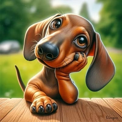 5D Diamond Painting Hondje - 20x20 cm - Complete DIY Diamond Painting Set voor Volwassenen & Kinderen - Volledige Bedekking met Ronde Steentjes - Inclusief Pen, Schudbakje & Canvas - Ontspannende Creatieve Hobby - Cadeau Idee