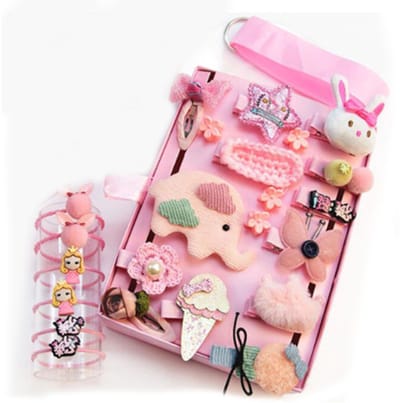 carmdering - Schattige Cartoon Haarspelden - Leuke Haarclips - Haaraccessoires Set - Stevige Krokodillenklemmen - Zacht Voor Fijn Haar - Hoogwaardige Stof - Kleurvast En Duurzaam - Ideaal Voor Feesten En Cadeaus - 24 Delige Set
