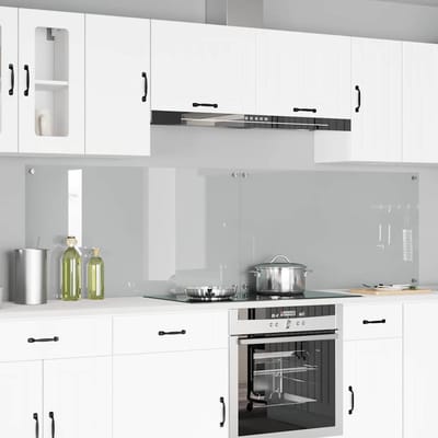 vidaXL - Keukenachterwand - 2 - st - Doorzichtig - 110 - x - 60 - cm - gehard - glas