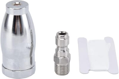 Dailygoods- Drukspuitmondstuk 360 ° Roterende Spray - Roterend mondstuk - 304 Roestvrij Staal - 3600 Psi Max - Snelle Connector - Duurzaam materiaal - Hogedrukreiniger Mondstuk
