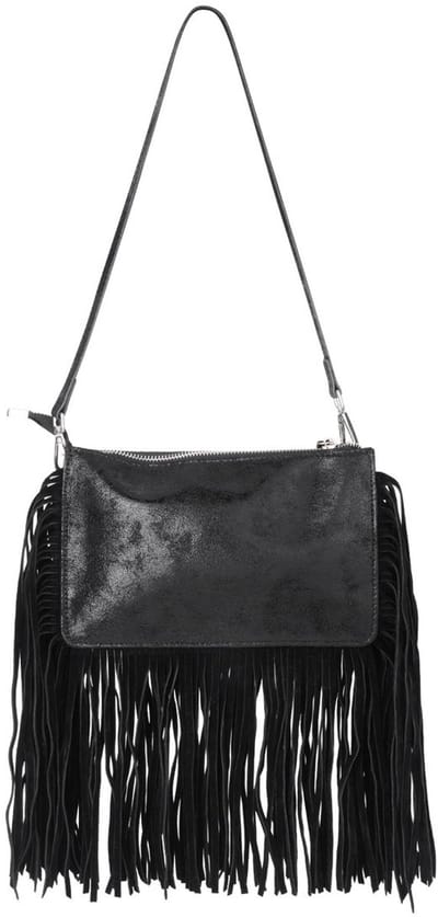 Tas - Franjes -Zwart - PU-leer - Dames