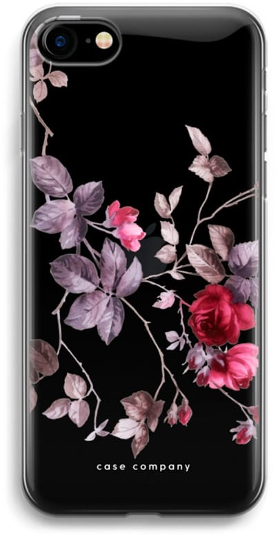 Case Company® - Hoesje geschikt voor iPhone SE 2020 hoesje - Mooie bloemen - Soft Cover Telefoonhoesje - Bescherming aan alle Kanten en Schermrand