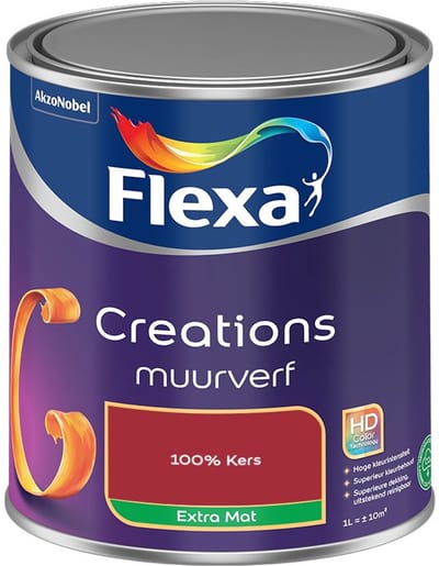 Flexa - Creations Muurverf Extra Mat - 100% Kers - Mengverf - 1 L