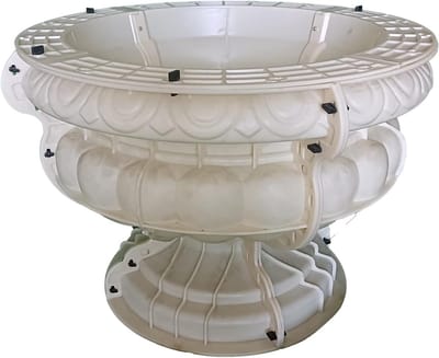Beton Bloempot Mallen - Plantenbak Gietvorm - Beton Gieten - Prefab Beton Maken - 80cm Diameter - Geel