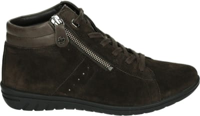 Hartjes - 172.0836/31 - Hoge sneakersVeterlaarzenDames veterschoenenDames sneakersHalf-hoge schoenen - Kleur: Bruin - Maat: 35.5