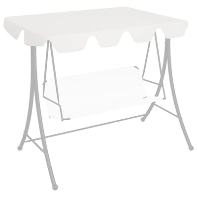 vidaXL - Vervangingsluifel - voor - schommelbank - 150/130x105/70 - cm - wit